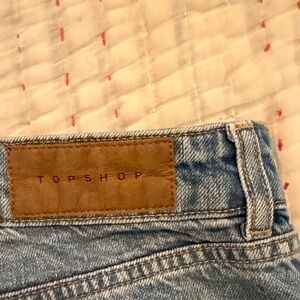 TOPSHOP Maternity Shorts- Classic Denim